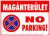 Magánterület! No parking! 35 x 50 cm