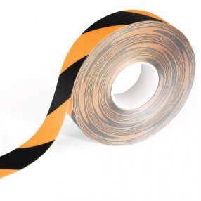   Padlójelölő szalag öntapadós 50 mm x 30 fm, két színnel, sárga-fekete