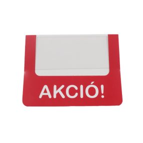   Ársínbe akasztható árjelző, közepes ,"Akció"  felirattal 