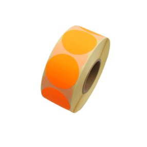   Neon színű felirat nélküli körmatrica 38 mm 1000 db/tekercs narancs