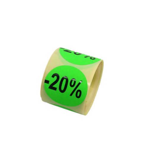 Neon színű  20% akciós körmatrica 200 db/tekercs zöld