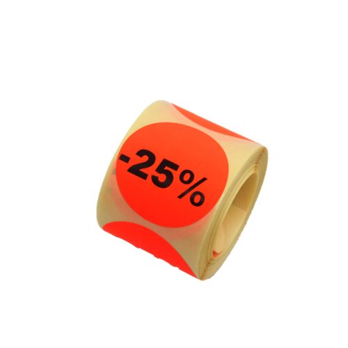 Neon színű  25% akciós körmatrica 200 db/tekercs piros