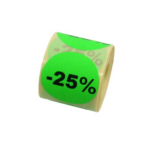Neon színű  25% akciós körmatrica 200 db/tekercs zöld