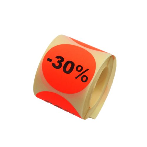 Neon színű  30% akciós körmatrica 200 db/tekercs piros